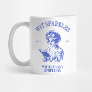 Victorian Vintage Bookworm Mug